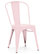Amalfi Stackable Vintage Side Chairs, Set of 4, Glossy Pastel Pink