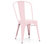 Amalfi Stackable Vintage Side Chairs, Set of 4, Glossy Pastel Pink