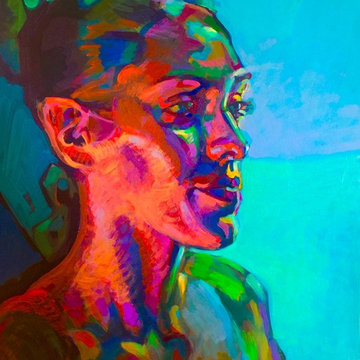 acrylic and oil