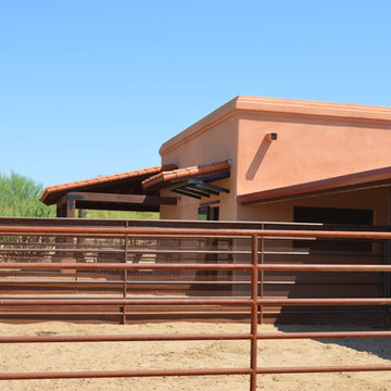 Horse barn and facilities on Happy Valley