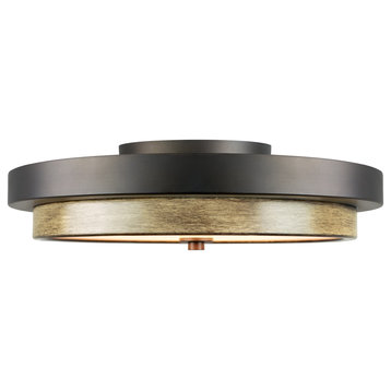 Kira Home Hermosa 14" Ceiling Light, Integrated 24W LED, Round Glass Diffuser