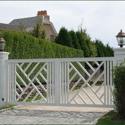 Cellular Vinyl Chippendale Entrance Gate - Outdoor Products