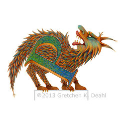 ART: Guardian Monster POSTER: Pantankerous Prickleback is her name. - Wall Letters