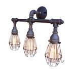 Vanity 3-Light Fixture With Wire Cages