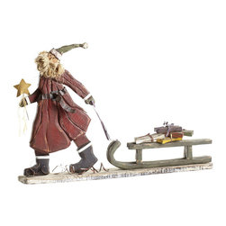 SLEDDING ST. NICHOLAS - NEW - Outdoor Holiday Decorations