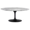 Gray Marble Oval Dining Table | Eichholtz Solo
