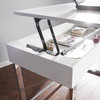 Inman Adjustable Height Sit-Stand Desk - White