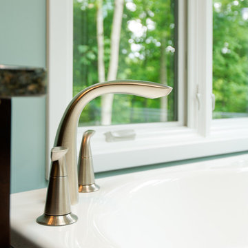 Traditional Bathroom with Beautiful Granite Tops