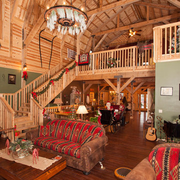 Holiday Gambrel Barn Home
