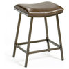 Hillsdale Furniture Saddle Counter/Bar Stool with Nested Leg, Brown Copper-63725