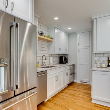 Transitional Two-Finish Kitchen Design Annapolis, MD
