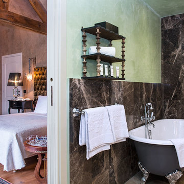 Salle de bain marbre hôtel