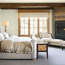 log cabin fireplace