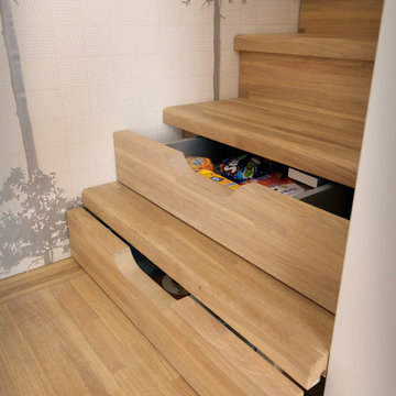 Agencement autour d'une mezzanine