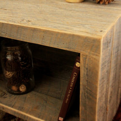 JW Atlas Wood Co - Reclaimed Wood Side and End Table - Side Tables And End Tables