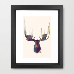 Moose Framed Art Print - Artwork