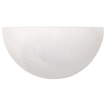 Capital Lighting 1 Light Sconce with Alabaster Glass, Matte White