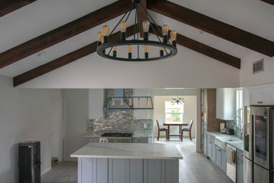 Kitchen Remodel with Decorative Beams