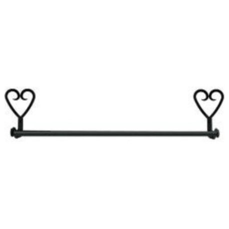 24" Heart Towel Bar, Large