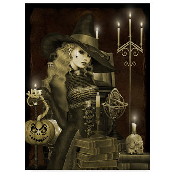 Jean Plout 'Halloween Graveyard 5' Canvas Art