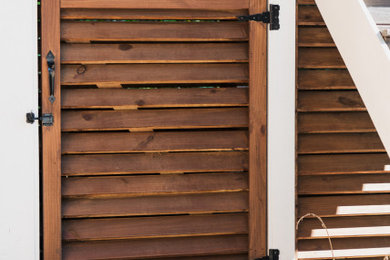 Louvered Storage under stairs