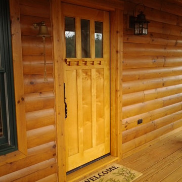 3 lite Knotty Alder Craftsman Door, 36" x 84" Provided by ETO Doors
