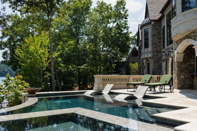 Inspiration for a mediterranean pool remodel in Other