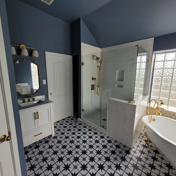 A spanish morrocan bathroom