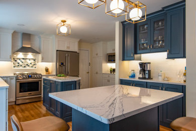 Example of a transitional kitchen design in Providence