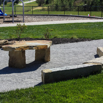 Outdoor Seating and Stone Formation for Natural Learning Environment