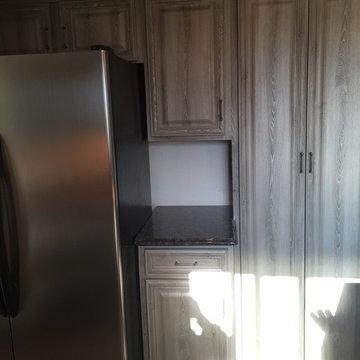 cabinet refacing--deep gray
