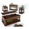 Progressive Furniture Landmark Wood Castered Lift Top Coffee Table Walnut Brown