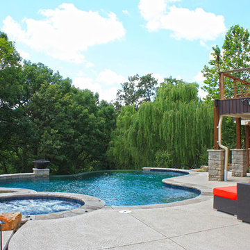 West County Vanishing Edge Swimming Pool in Saint Louis, MO