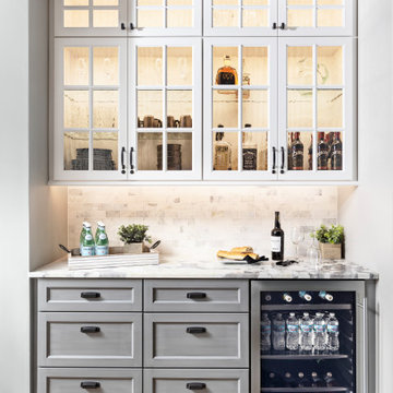 Transitional White Kitchen