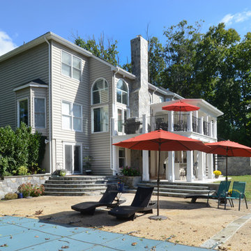 Exterior Remodel Turns Home Backyard into Gorgeous Retreat in Great Falls, Va