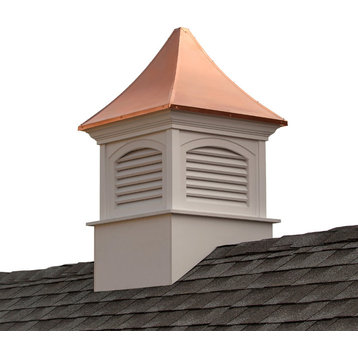 Southington Vinyl Cupola With Copper Roof, 36"x57"