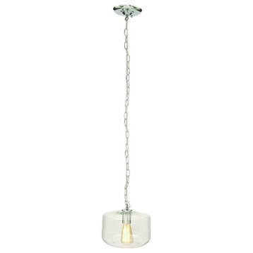 Modern Short Jar Ceiling Lamp With Edison Bulb