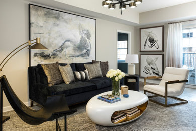 Design ideas for a modern living room in Atlanta.