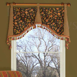 Priority Home & Design - Custom Shaped Emily Valance - Select From 500+ Fabrics - Valances