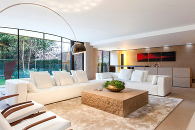Modern living room in London.