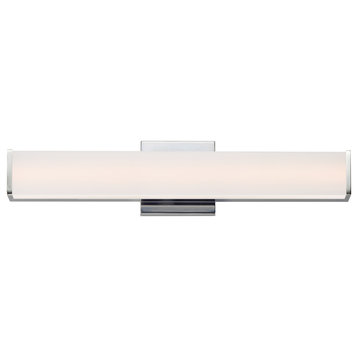 Baritone 1-Light LED Bathroom Vanity Light Vanity in Polished Chrome