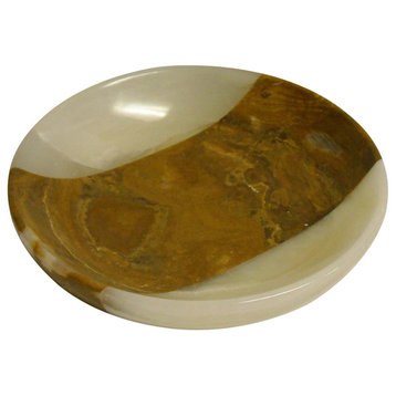Amber Leaf Marble Soap Dish