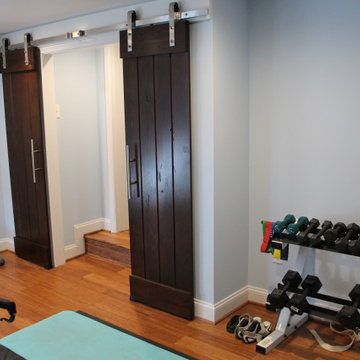 Baker Park kitchen and basement workout room and laundry room addition remodel