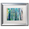 Cora Niele 'Buddha with Bamboo' Matted Framed Art