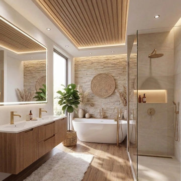 Modern Bathroom with the Fiore Vanity collection