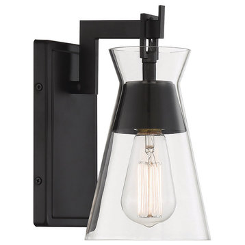 Savoy House 9-1830-1-89 Lakewood 1-Light Wall Sconce in Matte Black