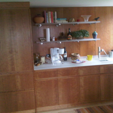 Home Office/Entertainment room panels and cabinets