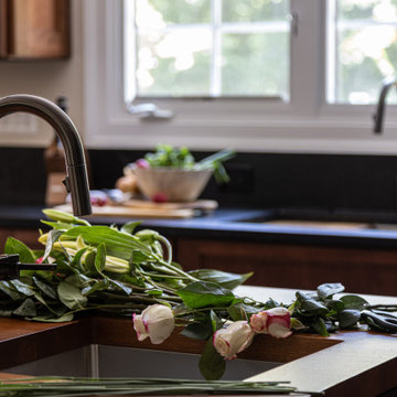 Transitional Modern English Cottage Kitchen