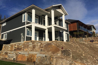 Example of an arts and crafts exterior home design in Vancouver