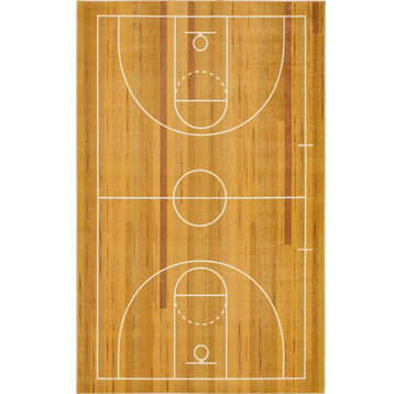 Mohawk Home Basketball Court Brown, 10'x14' Area Rug